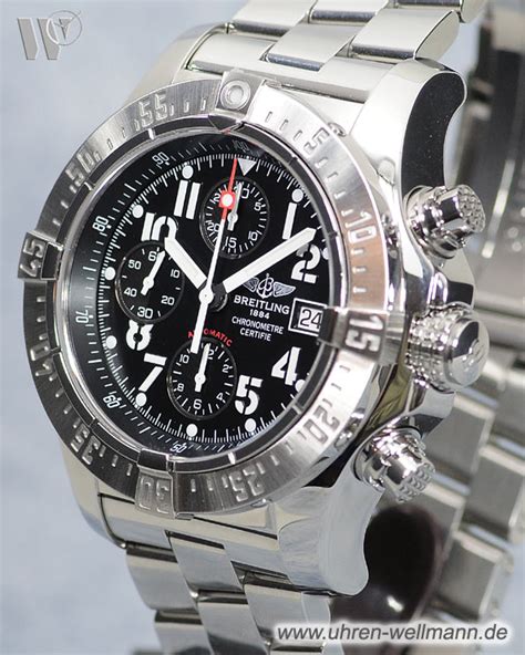 breitling skyland avenger chrono black steel v2|Breitling a13380.